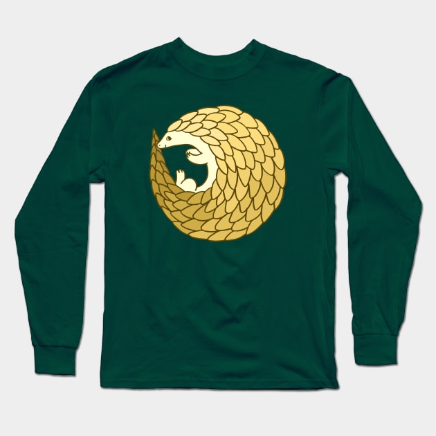 Pangolin Long Sleeve T-Shirt by natelledrawsstuff